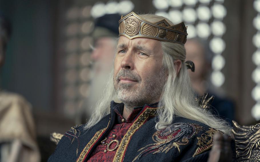 Paddy Considine as King Viserys Targaryen in “House of the Dragon.” 