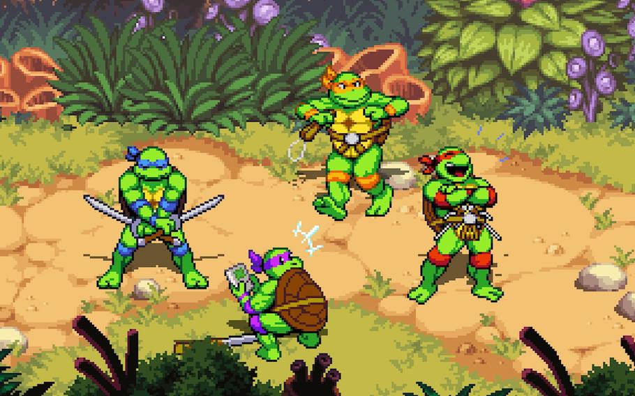 Shredder’s Revenge pays tribute to aging pixel art styles.