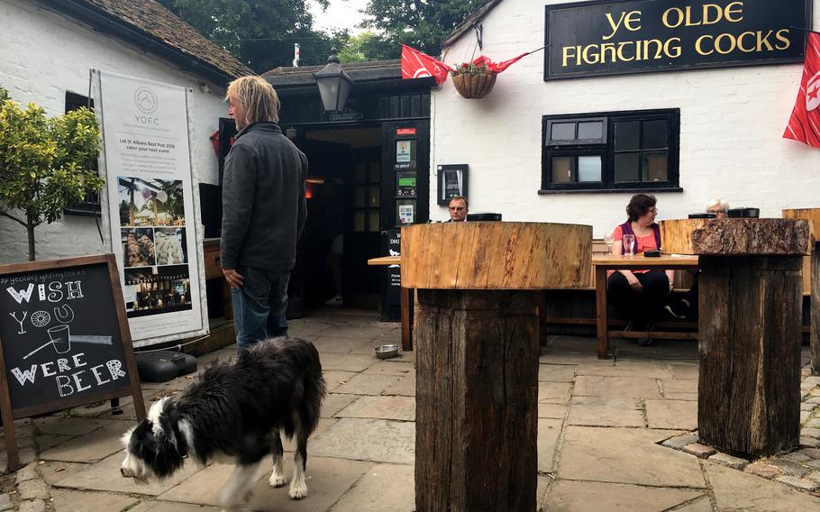 Ye Olde Fighting Cocks is a pub near the River Ver in St. Albans, England.