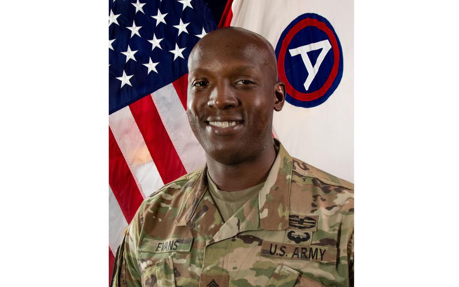 Army Command Sgt. Maj. Carlos Evans, 38, was shot dead Tuesday, March 21, 2023, at a South Carolina home by former soldier, 42-year-old Charles Slacks Jr., local police and service officials said Thursday.