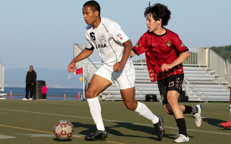 Chris Jones dribbles.