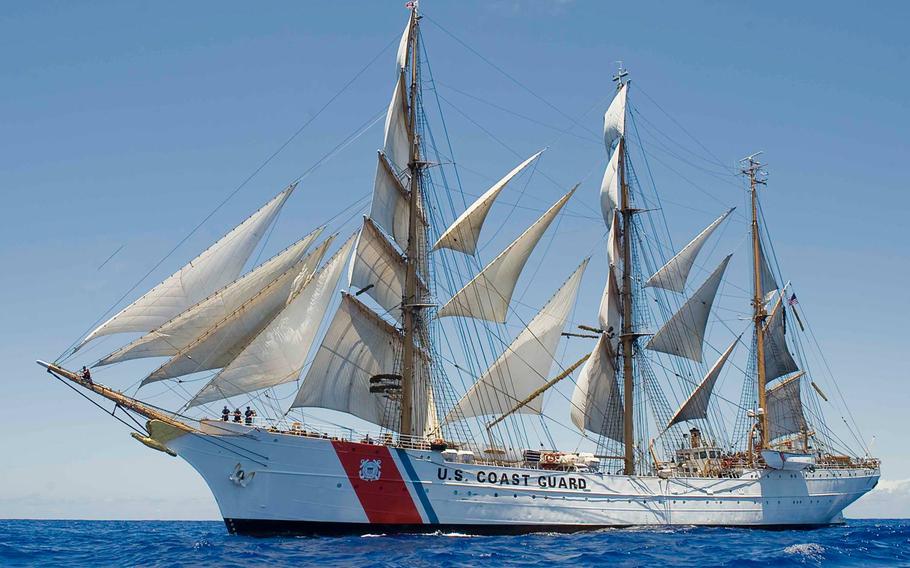 The U.S. Coast Guard barque Eagle in 2013.