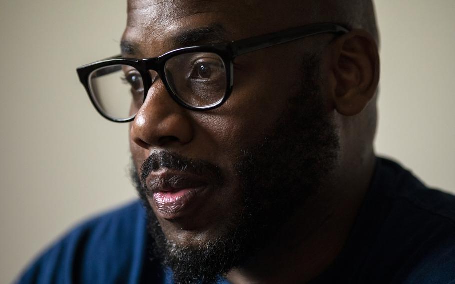 Charles Ford at the apartment where he was staying in Montgomery Village, Md., on April 29, 2021.