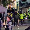 At least 158 people were killed and dozens were injured in a crowd surge in the Itaewon district of Seoul, South Korea, Oct. 29, 2022. 