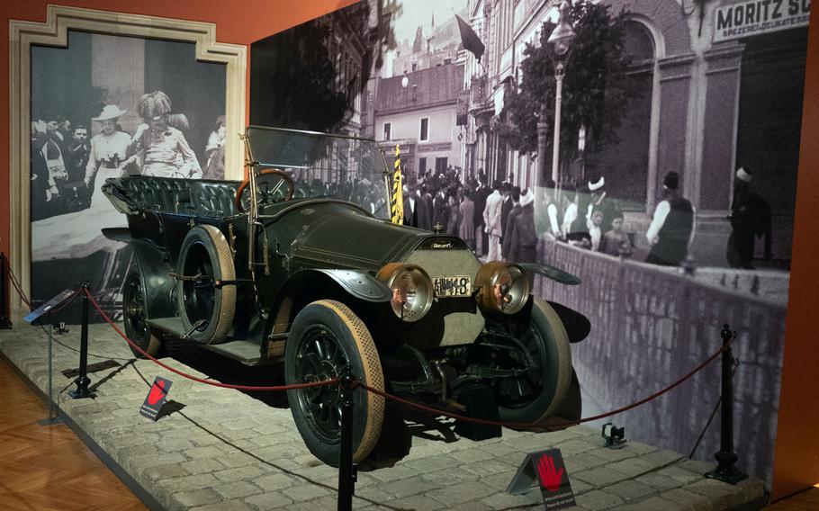 Vehicle in which Archduke Franz Ferdinand was assassinated, June 28, 1914,  Museum of Military History. 