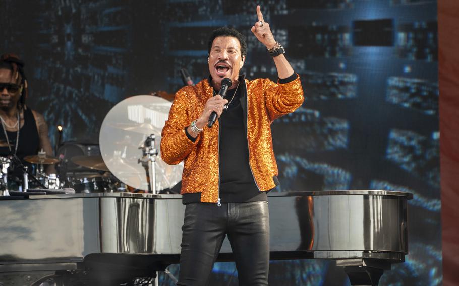 Lionel Richie performs at the New Orleans Jazz and Heritage Festival, on April 29, 2022. Richie has been inducted into the Rock & Roll Hall of Fame.  