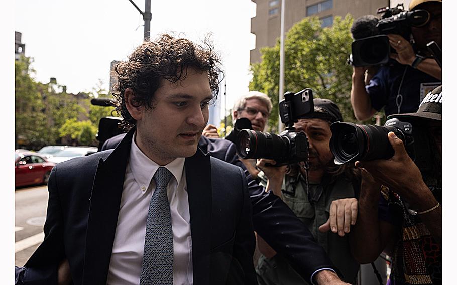 Sam Bankman-Fried, co-founder of FTX Cryptocurrency Derivatives Exchange, arrives at court in New York on June 15, 2023. A federal judge sentenced Bankman-Fried to 25 years in prison Thursday, March 28, 2024.