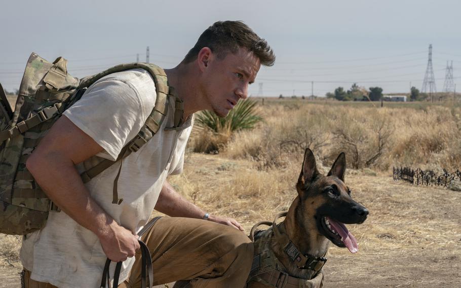This image released by MGM shows Channing Tatum in a scene from “Dog.” 