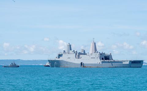 Fire aboard USS New Orleans extinguished after 12 hours; 2 minor injuries reported