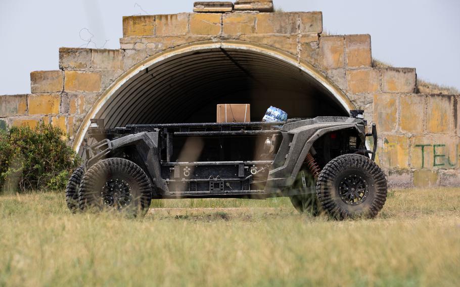 The autonomous tactical vehicle Ultra at the Vaziani Training Area.