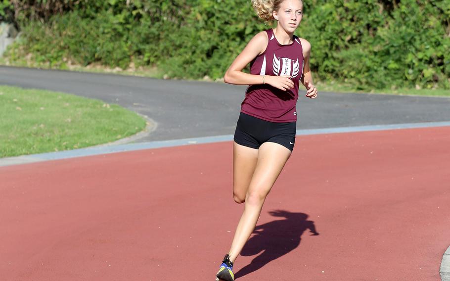 Matthew C. Perry's Jane Williams clocked 18 minutes, 55.8 seconds during Saturday's DODEA-Japan cross country race at Atago Sports Complex.