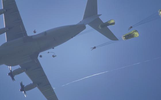 More than 1,300 paratroopers from six countries took part in a commemorative jump into Normandy on June 9, 2024.