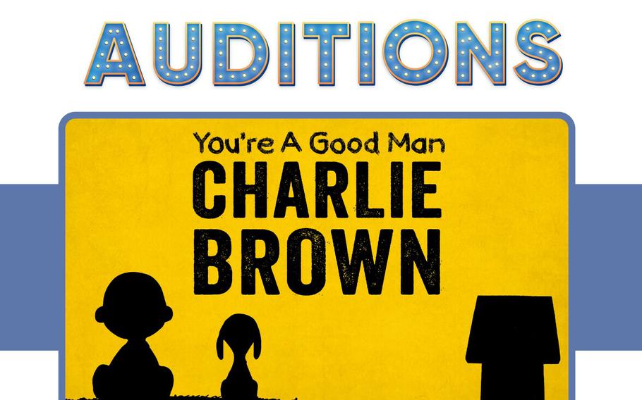 A poster advertises auditions for a musical.