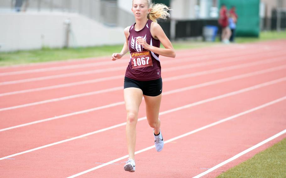 Matthew C. Perry's Jane Williams has already broken the Pacific records in the 1,600 and 3,200; now, she wants to rewrite the Far East meet records in each event plus win the 800.