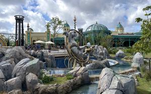 A view from inside Universal Epic Universe’s Celestial Park. 