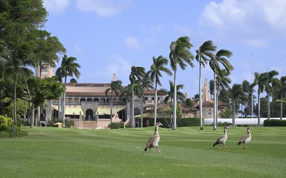 Donald Trump's Mar-a-Lago Club, where Eduardo Bolsonaro, son of the Brazilian president, visited after his father's electoral defeat. MUST CREDIT: Photo for The Washington Post by Phelan M. Ebenhack