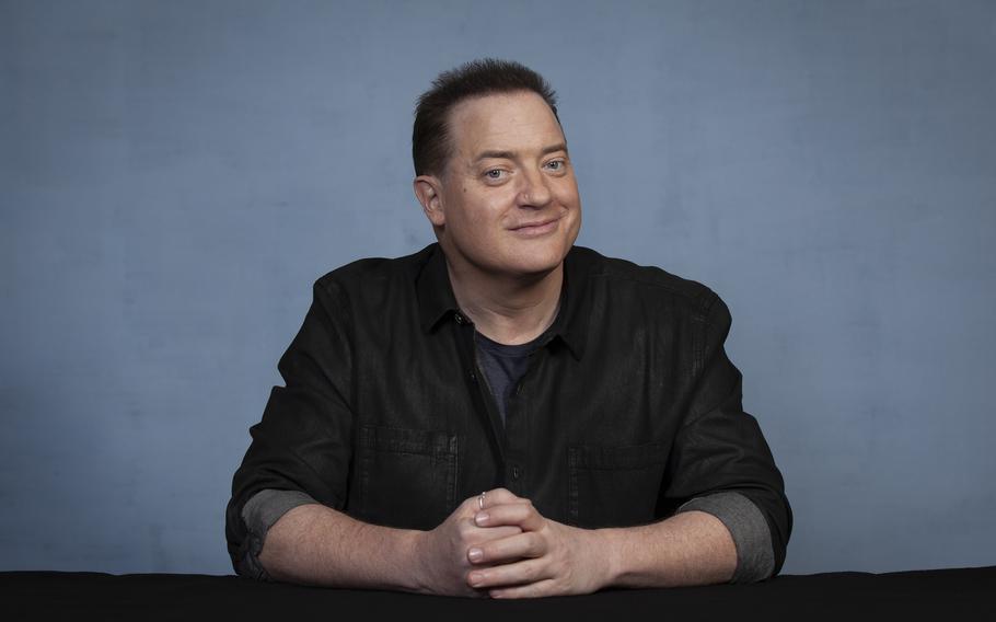 Brendan Fraser poses for a portrait in Los Angeles on Nov. 18 to promote his film “The Whale.” 