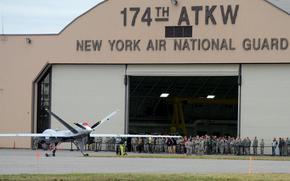 The Air National Guard's 174th Attack Wing flew their first MQ-9 drone from Hancock Field on Wednesday December 16, 2015. Stephen D. Cannerelli | scannerelli@syracuse.com