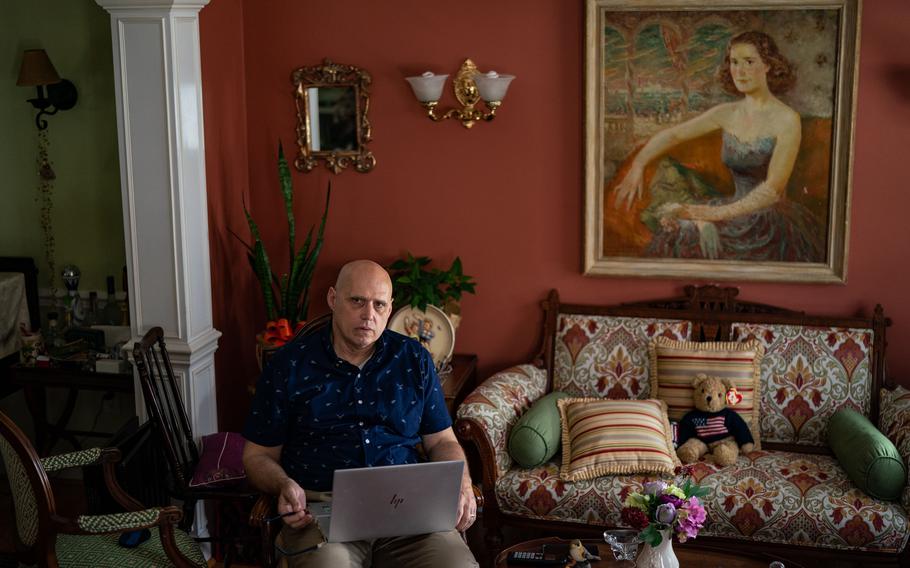 Franz Gayl, photographed at his home in Virginia, is planning to retire after spending decades working for the U.S. government. 