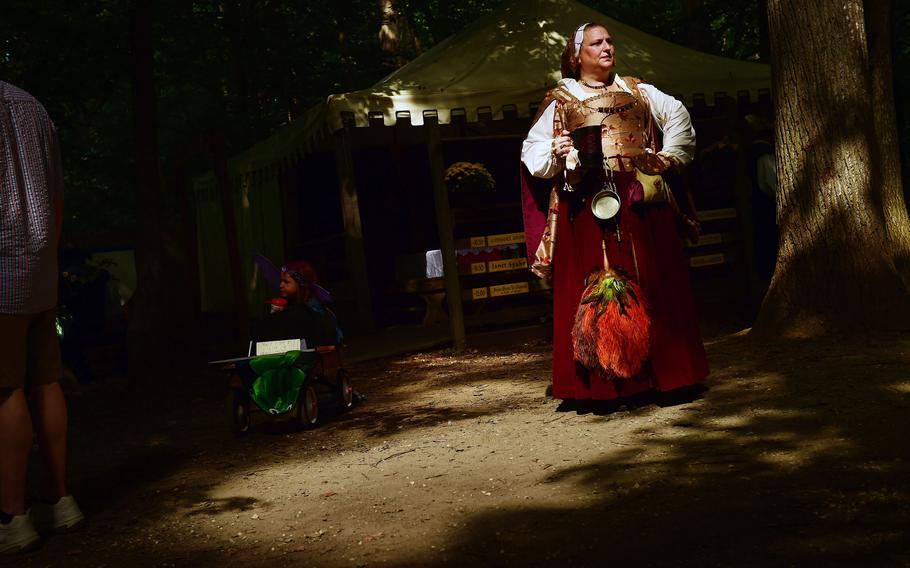 Tony Korol-Evans portrayed Mistress Anne Fermor during the opening weekend of the Maryland Renaissance Festival in 2015.