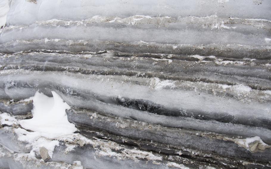 The edge of the Greenland ice sheet, very near Thule. A half-hour ride from the base gets you close enough to hike to a striking ocean of ice, some two miles thick at its peak.