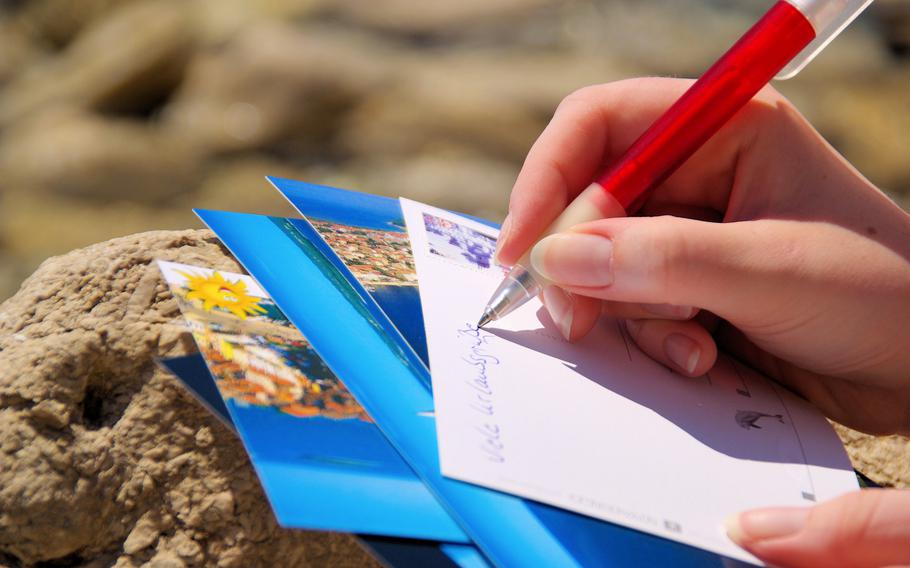It doesn’t matter what you write in the little room available on a postcard — it’s the thought that counts, after all.