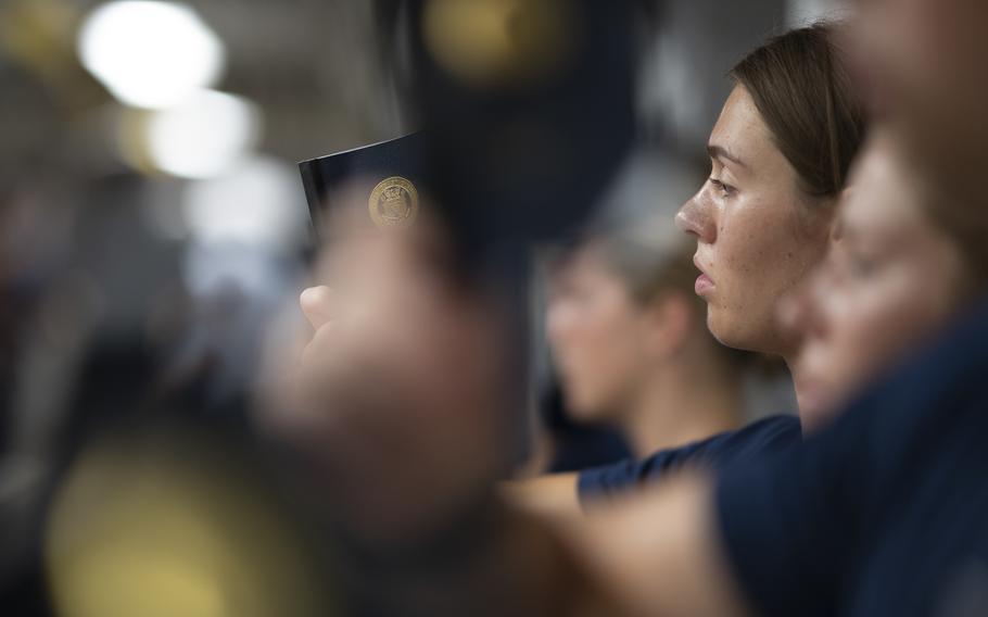 The U.S. Coast Guard Academy welcomes 302 young women and men to the Class of 2026 for Day One, June 27, 2022. Day One marks the start of Swab Summer, an intensive seven-week program that prepares students for military and Academy life. 