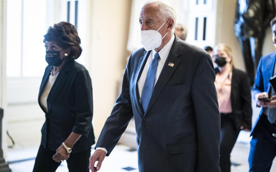 House Majority Leader Steny Hoyer of Maryland and other Democratic leaders are expected to ask members to spend more time in Washington to get the Biden agenda passed. 