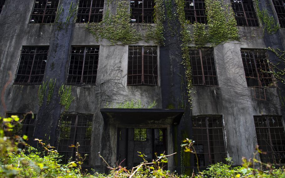 Many of Rabbit Island's World War II-era buildings remain, but as nature reclaims the place, it takes on the look of a scene from TV’s “The Last of Us.”