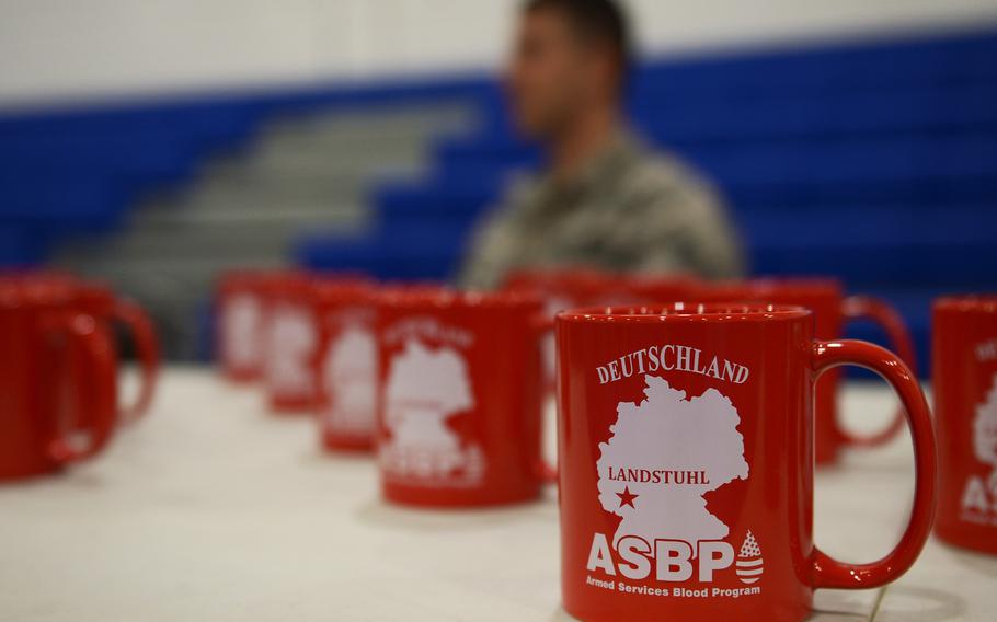 The Armed Services Blood Program-Europe visited RAF Lakenheath, England, in 2018 to host a mobile blood drive. Service members, Defense Department civilians and veterans once barred from donating blood because they were stationed in Europe decades ago during transmission of mad cow disease may now again give blood.