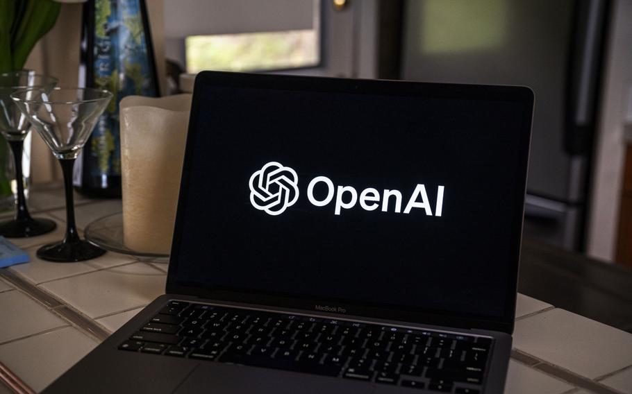 The Open AI branding. 