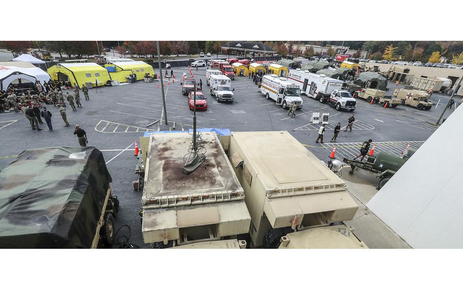 The Atlanta-Fulton County Emergency Management Agency and several other agencies participated in nuclear detonation mock exercises on Wednesday, Nov. 2, 2022.