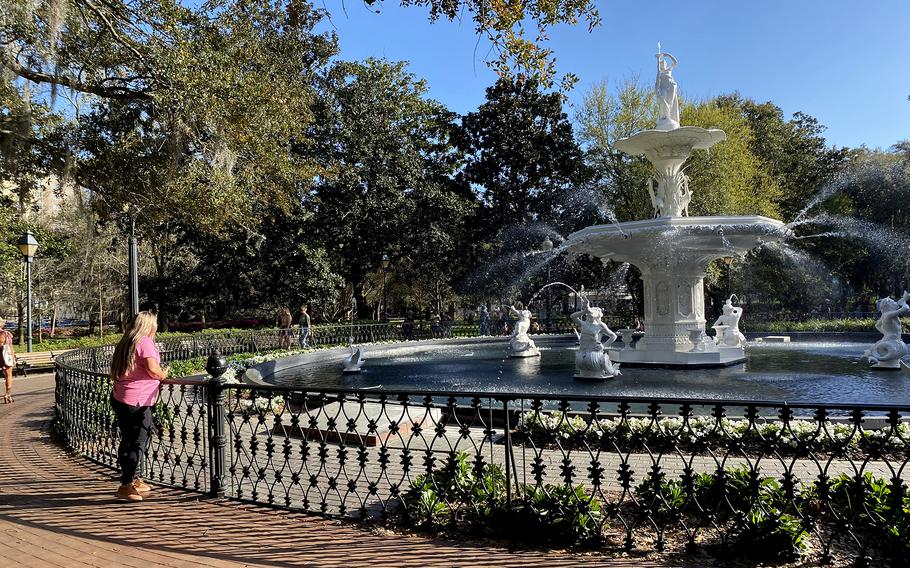 Forsyth Park is home to a fountain that was installed in 1858. 