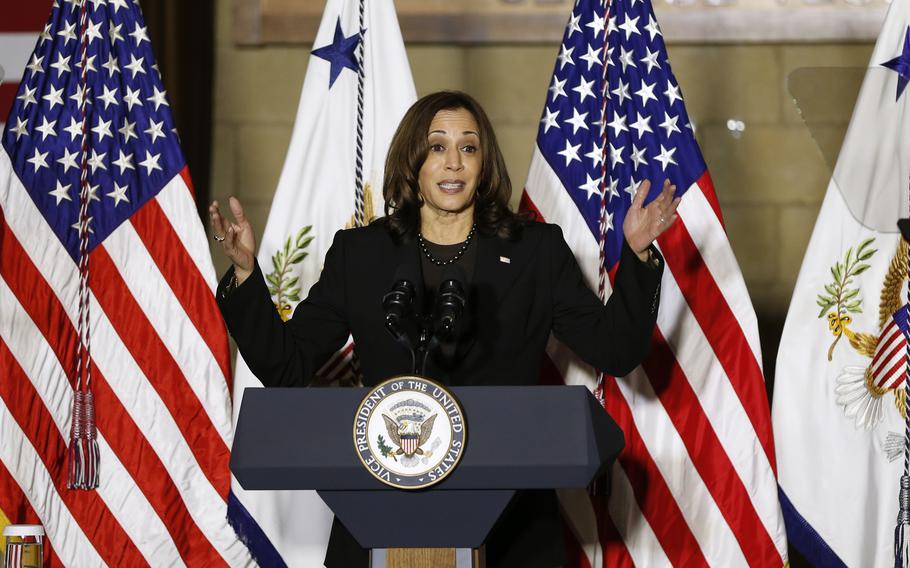 “We will interpret any violation of Ukraine’s sovereignty and territorial integrity by Russia and Vladimir Putin as an aggressive action and it will be met with costs, severe and certain,” Harris said on “Good Morning America.”