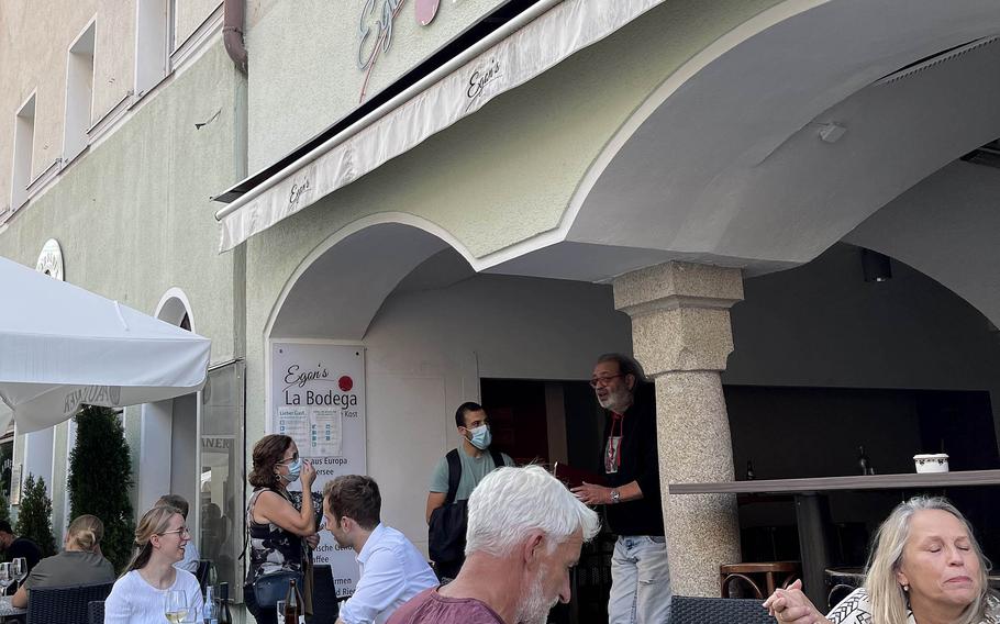 The outside of Egon's La Bodega in Weiden, Germany. Specializing in tapas, it's about 20 minutes from Grafenwoehr or a 30-minute drive from Vilseck. 