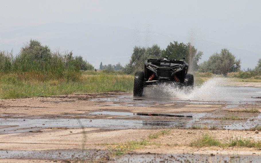 The autonomous tactical vehicle Ultra at Vaziani Training Area.