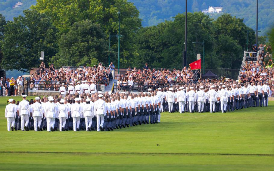 Cadets on the parade ground.