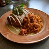 El Guaca has a large menu offering many Mexican dishes, including the chimichanga shown here.