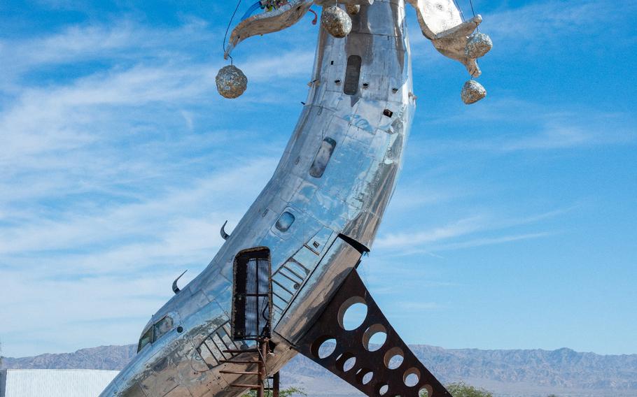 Lodestar by Randy Polumbo is seen in Bombay Beach, Calif., on Oct. 22, 2021. 