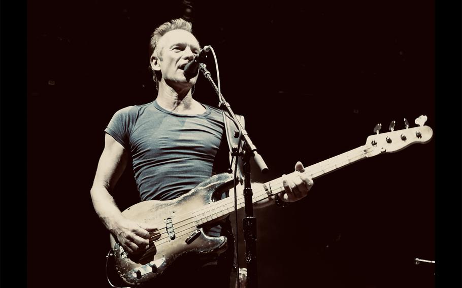 Sting has concerts planned for June in Germany’s Kassel and Wiesbaden.