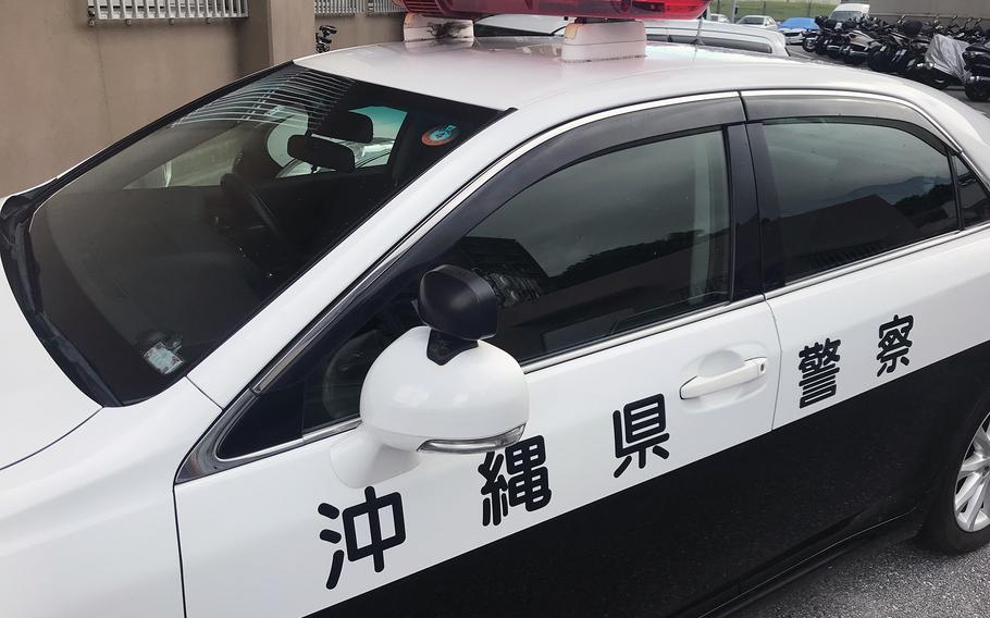 Japanese police say they arrested a Marine from Camp Kinser on suspicion of trespassing following a report of vandalism to a parked car in Naha, Okinawa, Japan, on Nov. 13, 2022.