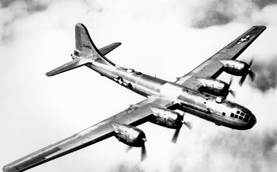 A B-29 Superfortress heavy bomber. One of the world’s largest concentrations of sunken warplanes is hiding somewhere off the Northern Mariana Islands in the Western Pacific, and a NOAA-backed team sets out this week to find it.