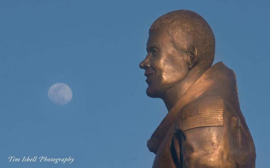 The city of Biloxi, Miss., honored Apollo 13 astronaut Fred Haise with the unveiling of a statue on Feb. 13, 2022.