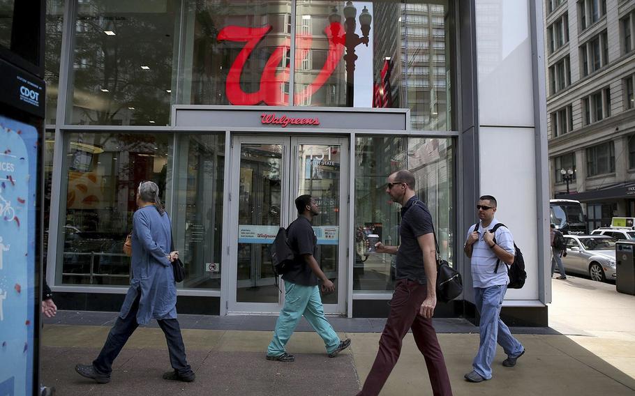 The Walgreens store at State and Randolph streets in Chicago. 