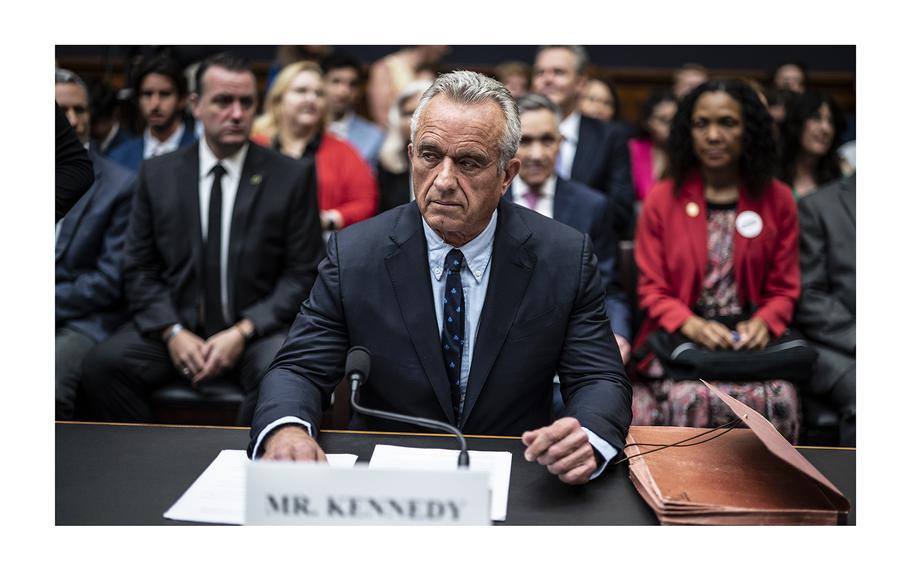 Robert F. Kennedy Jr. attends a hearing by the House Judiciary Select Subcommittee on the Weaponization of the Federal Government.