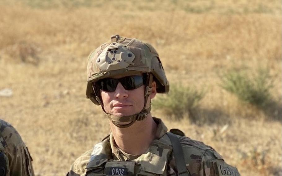 Sgt. 1st Class Robert Nicoson in an undated photo. Nicoson was acquitted recently of all court-martial charges related to a firefight in Syria with Syrian government forces in 2020.