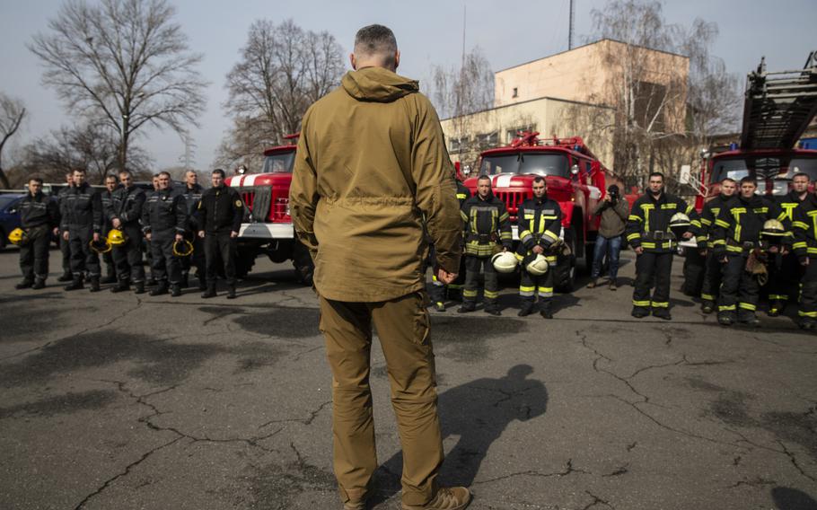 Staying put in Kyiv as Russian forces advanced last month was fulfillment of his "mission," the mayor says. 