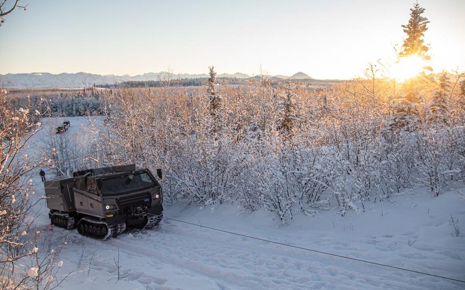 The Northern Warfare Training Center at Fort Wainwright, Alaska, in late 2023 will receive the first of the Army’s new Arctic-capable vehicles.