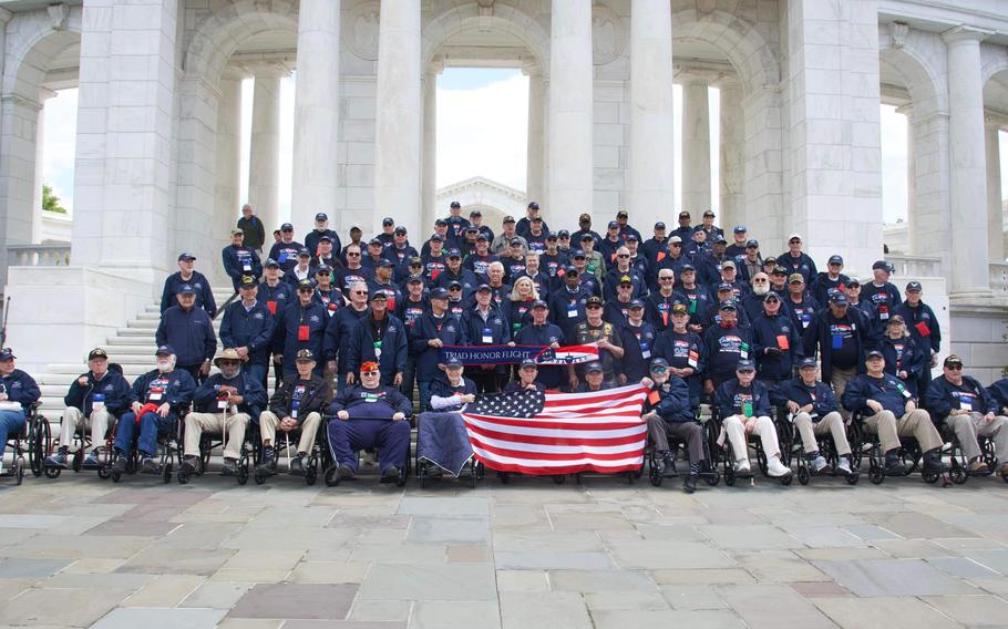 Veterans visited Washington, D.C., in April as part of Triad Honor Flight.