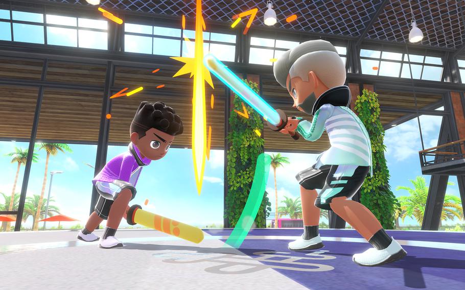 Chambara, or swordplay, is one of the returning games in Nintendo Switch Sports.